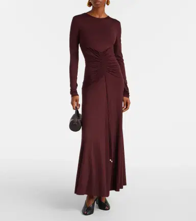 Max Mara Doppia gathered maxi dress | Thumbnail 2 Max Mara Doppia gathered maxi dress | Thumbnail 2