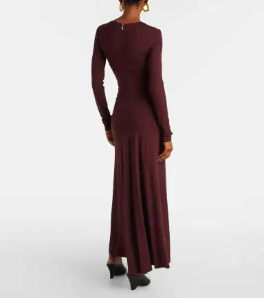 Max Mara Doppia gathered maxi dress | Thumbnail 4 Max Mara Doppia gathered maxi dress | Thumbnail 4