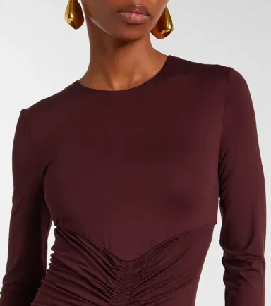Max Mara Doppia gathered maxi dress | Thumbnail 5 Max Mara Doppia gathered maxi dress | Thumbnail 5