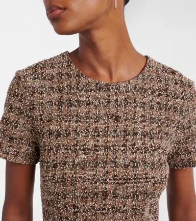 Max Mara Giugno cotton and wool-blend midi dress | Thumbnail 2 Max Mara Giugno cotton and wool-blend midi dress | Thumbnail 2
