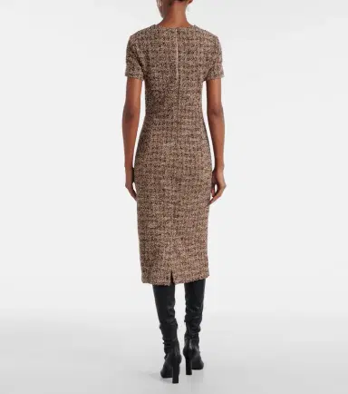 Max Mara Giugno cotton and wool-blend midi dress | Thumbnail 5 Max Mara Giugno cotton and wool-blend midi dress | Thumbnail 5