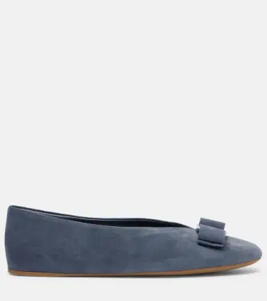 Ferragamo Vanna bow-detail suede ballet flats | Thumbnail 3 Ferragamo Vanna bow-detail suede ballet flats | Thumbnail 3