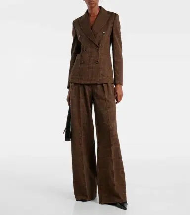 Max Mara Ponza cotton and wool-blend wide-leg pants | Thumbnail 2 Max Mara Ponza cotton and wool-blend wide-leg pants | Thumbnail 2