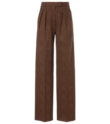 Max Mara Ponza cotton and wool-blend wide-leg pants | Thumbnail 1 Max Mara Ponza cotton and wool-blend wide-leg pants | Thumbnail 1