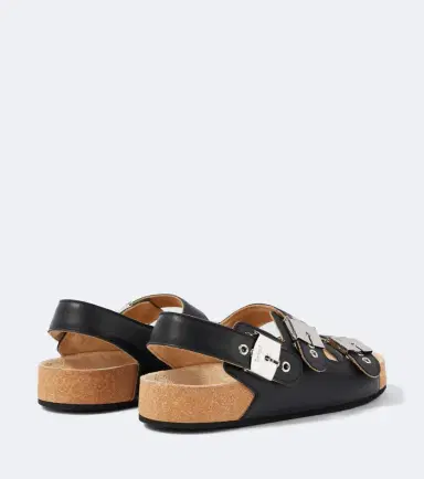 Balenciaga x Scholl leather sandals | Thumbnail 3 Balenciaga x Scholl leather sandals | Thumbnail 3