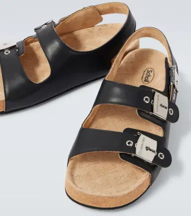 Balenciaga x Scholl leather sandals | Thumbnail 4 Balenciaga x Scholl leather sandals | Thumbnail 4