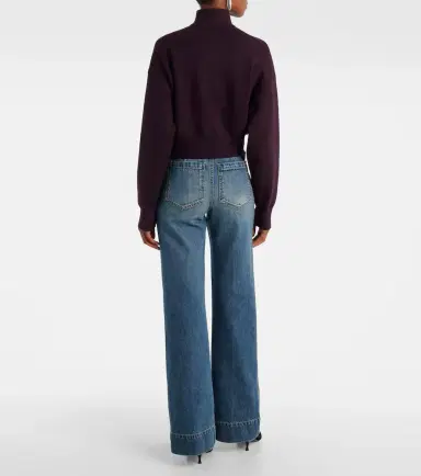 Victoria Beckham Wool-blend half-zip sweater | Thumbnail 3 Victoria Beckham Wool-blend half-zip sweater | Thumbnail 3