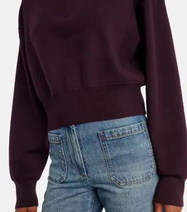 Victoria Beckham Wool-blend half-zip sweater | Thumbnail 4 Victoria Beckham Wool-blend half-zip sweater | Thumbnail 4