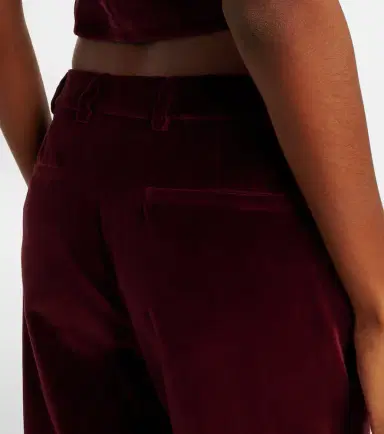 Etro Mid-rise cotton velvet flared pants | Thumbnail 3 Etro Mid-rise cotton velvet flared pants | Thumbnail 3