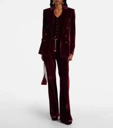 Etro Mid-rise cotton velvet flared pants | Thumbnail 6 Etro Mid-rise cotton velvet flared pants | Thumbnail 6