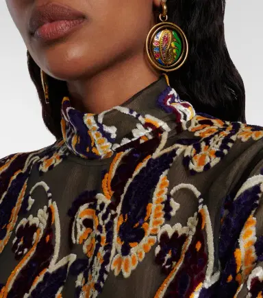 Etro Paisley semi-sheer top | Thumbnail 6 Etro Paisley semi-sheer top | Thumbnail 6
