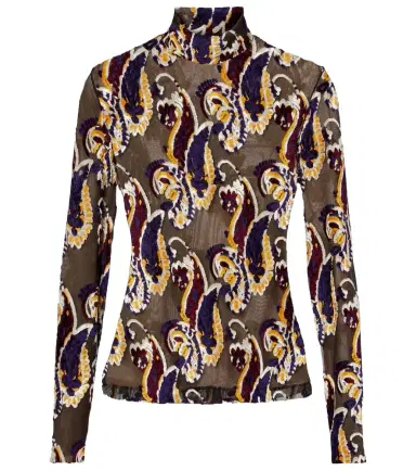 Etro Paisley semi-sheer top | Thumbnail 1 Etro Paisley semi-sheer top | Thumbnail 1