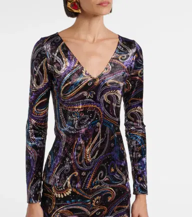 Etro Paisley velvet top | Thumbnail 3 Etro Paisley velvet top | Thumbnail 3