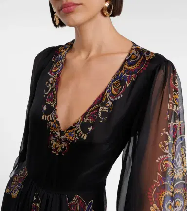 Etro Paisley silk maxi dress | Thumbnail 3 Etro Paisley silk maxi dress | Thumbnail 3
