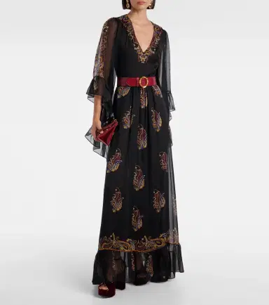 Etro Paisley silk maxi dress | Thumbnail 4 Etro Paisley silk maxi dress | Thumbnail 4