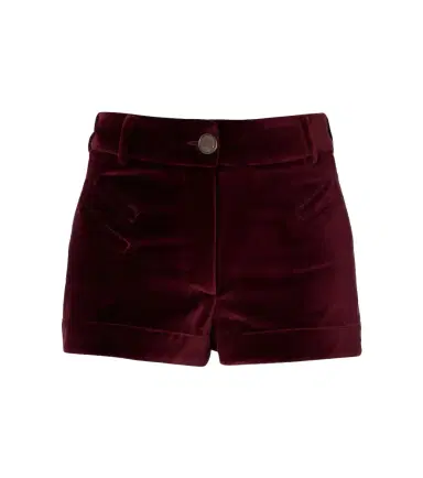 Etro High-rise cotton velvet micro shorts | Thumbnail 1 Etro High-rise cotton velvet micro shorts | Thumbnail 1