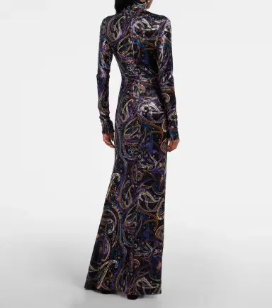 Etro Sequined turtleneck gown | Thumbnail 6 Etro Sequined turtleneck gown | Thumbnail 6