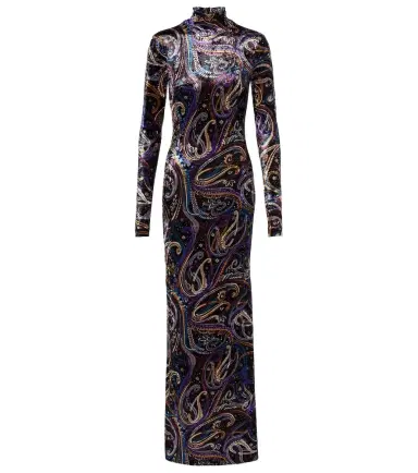 Etro Sequined turtleneck gown | Thumbnail 1 Etro Sequined turtleneck gown | Thumbnail 1