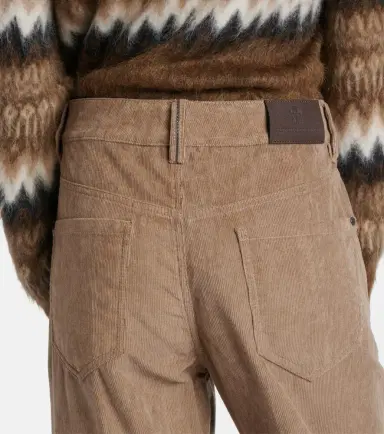 Brunello Cucinelli Monili cotton corduroy straight pants | Thumbnail 3 Brunello Cucinelli Monili cotton corduroy straight pants | Thumbnail 3