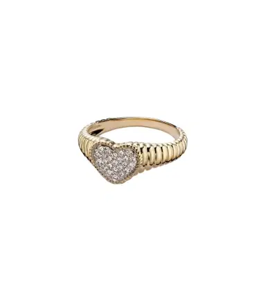 Yvonne Léon Yvonne Léon Baby 9kt gold ring with diamonds | Thumbnail 1 Yvonne Léon Yvonne Léon Baby 9kt gold ring with diamonds | Thumbnail 1