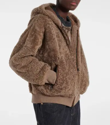 Brunello Cucinelli Shearling and cashmere jacket | Thumbnail 3 Brunello Cucinelli Shearling and cashmere jacket | Thumbnail 3