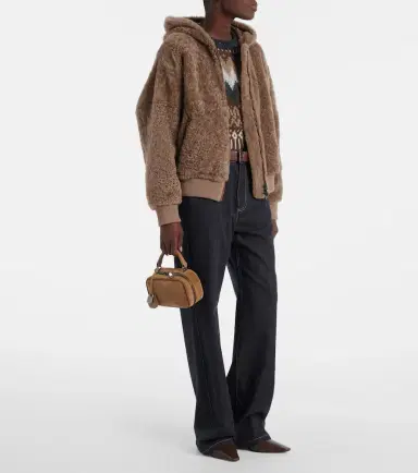 Brunello Cucinelli Shearling and cashmere jacket | Thumbnail 4 Brunello Cucinelli Shearling and cashmere jacket | Thumbnail 4