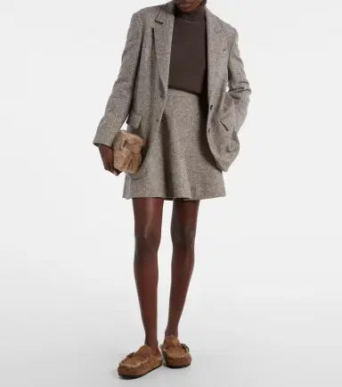 Brunello Cucinelli Monili shearling-lined suede mules | Thumbnail 5 Brunello Cucinelli Monili shearling-lined suede mules | Thumbnail 5