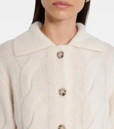 Jardin des Orangers Cable-knit cashmere and silk cardigan | Thumbnail 2 Jardin des Orangers Cable-knit cashmere and silk cardigan | Thumbnail 2