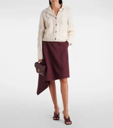 Jardin des Orangers Cable-knit cashmere and silk cardigan | Thumbnail 3 Jardin des Orangers Cable-knit cashmere and silk cardigan | Thumbnail 3