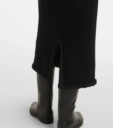 Jardin des Orangers Distressed wool and cashmere pencil skirt | Thumbnail 5 Jardin des Orangers Distressed wool and cashmere pencil skirt | Thumbnail 5