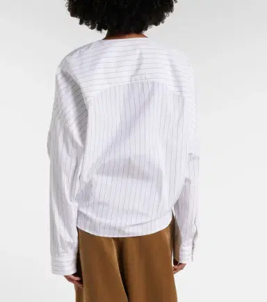 Dries Van Noten Striped cotton top | Thumbnail 6 Dries Van Noten Striped cotton top | Thumbnail 6
