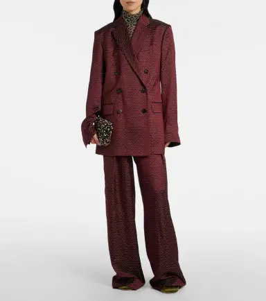 Dries Van Noten Belted high-rise wide-leg pants | Thumbnail 8 Dries Van Noten Belted high-rise wide-leg pants | Thumbnail 8