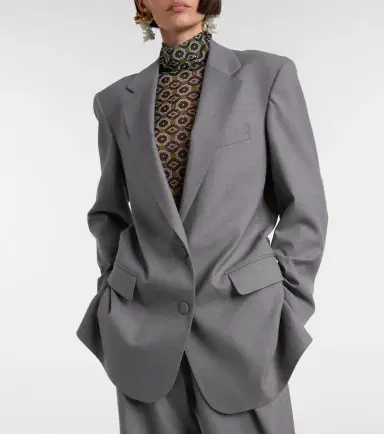 Dries Van Noten Wool-blend blazer | Thumbnail 4 Dries Van Noten Wool-blend blazer | Thumbnail 4