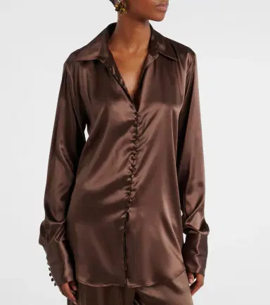 Dries Van Noten Silk-blend shirt | Thumbnail 3 Dries Van Noten Silk-blend shirt | Thumbnail 3