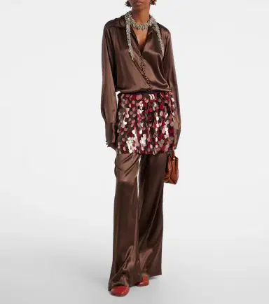 Dries Van Noten Silk-blend shirt | Thumbnail 6 Dries Van Noten Silk-blend shirt | Thumbnail 6