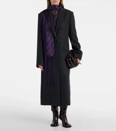 Dries Van Noten Chalk stripe wool coat | Thumbnail 2 Dries Van Noten Chalk stripe wool coat | Thumbnail 2