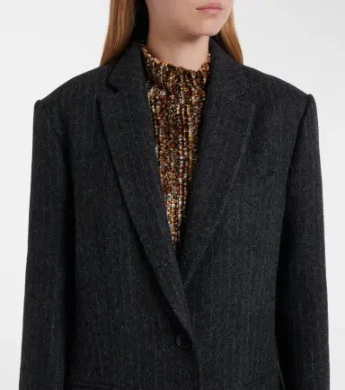 Dries Van Noten Chalk stripe wool coat | Thumbnail 6 Dries Van Noten Chalk stripe wool coat | Thumbnail 6