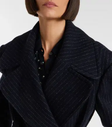 Dries Van Noten Belted pinstriped wool coat | Thumbnail 5 Dries Van Noten Belted pinstriped wool coat | Thumbnail 5