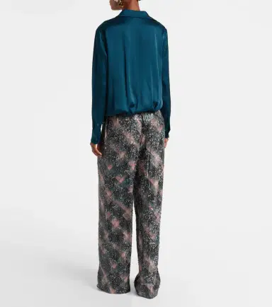Dries Van Noten Satin wrap top | Thumbnail 5 Dries Van Noten Satin wrap top | Thumbnail 5