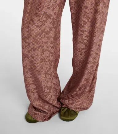 Dries Van Noten Belted printed wide-leg pants | Thumbnail 3 Dries Van Noten Belted printed wide-leg pants | Thumbnail 3