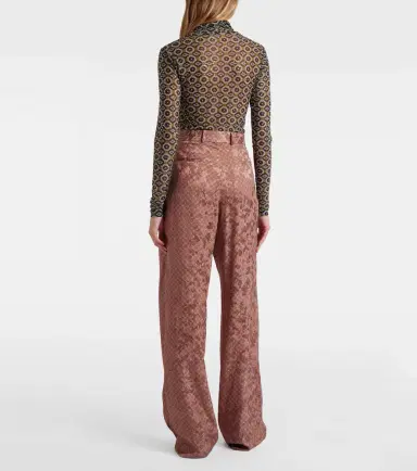Dries Van Noten Belted printed wide-leg pants | Thumbnail 6 Dries Van Noten Belted printed wide-leg pants | Thumbnail 6