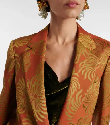 Dries Van Noten Floral jacquard blazer | Thumbnail 2 Dries Van Noten Floral jacquard blazer | Thumbnail 2