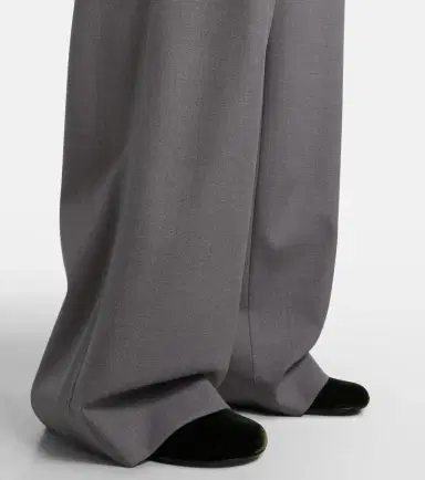 Dries Van Noten Belted wool-blend wide-leg pants | Thumbnail 3 Dries Van Noten Belted wool-blend wide-leg pants | Thumbnail 3