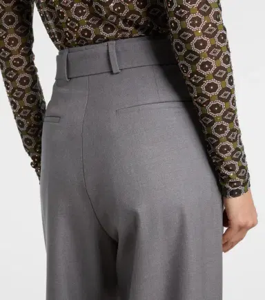 Dries Van Noten Belted wool-blend wide-leg pants | Thumbnail 6 Dries Van Noten Belted wool-blend wide-leg pants | Thumbnail 6