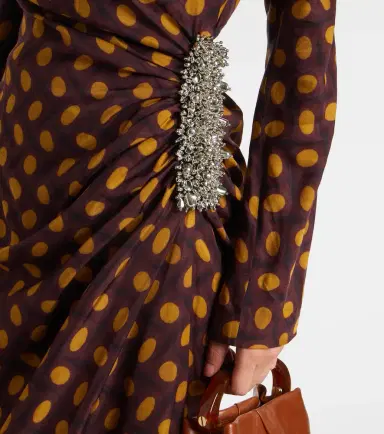 Dries Van Noten Didi embellished polka-dots midi dress | Thumbnail 6 Dries Van Noten Didi embellished polka-dots midi dress | Thumbnail 6