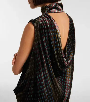 Dries Van Noten Printed satin maxi dress | Thumbnail 2 Dries Van Noten Printed satin maxi dress | Thumbnail 2