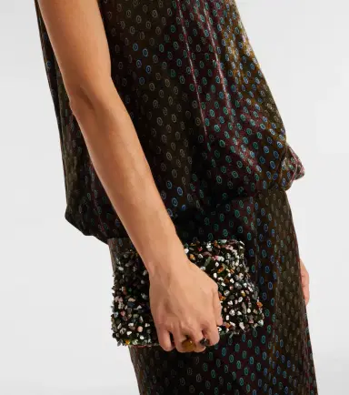 Dries Van Noten Printed satin maxi dress | Thumbnail 3 Dries Van Noten Printed satin maxi dress | Thumbnail 3