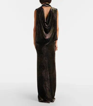 Dries Van Noten Printed satin maxi dress | Thumbnail 4 Dries Van Noten Printed satin maxi dress | Thumbnail 4