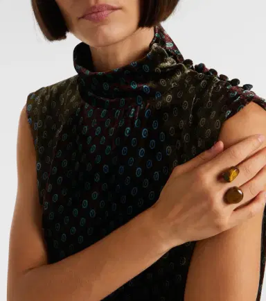 Dries Van Noten Printed satin maxi dress | Thumbnail 5 Dries Van Noten Printed satin maxi dress | Thumbnail 5