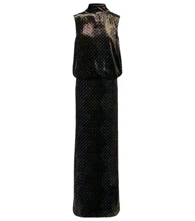 Dries Van Noten Printed satin maxi dress | Thumbnail 1 Dries Van Noten Printed satin maxi dress | Thumbnail 1